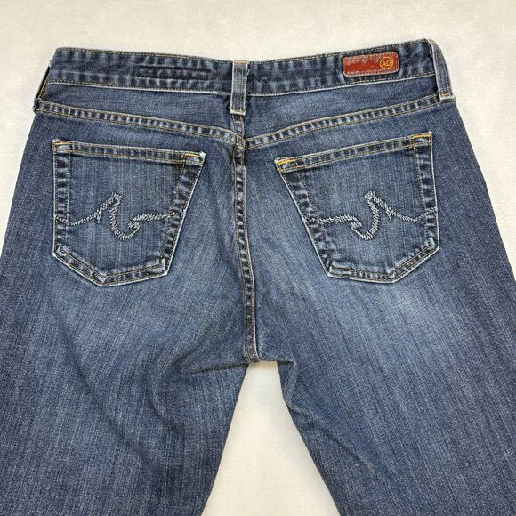 AG Jeans Vintage Y2K The Club Bootcut Flare Dark Wash Low Rise Jeans Size 28 - Picture 8 of 9